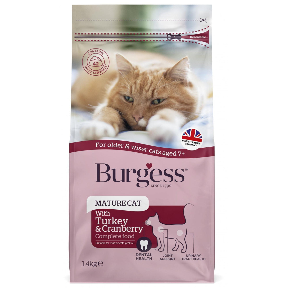 Burgess Supacat Mature - 1.4kg