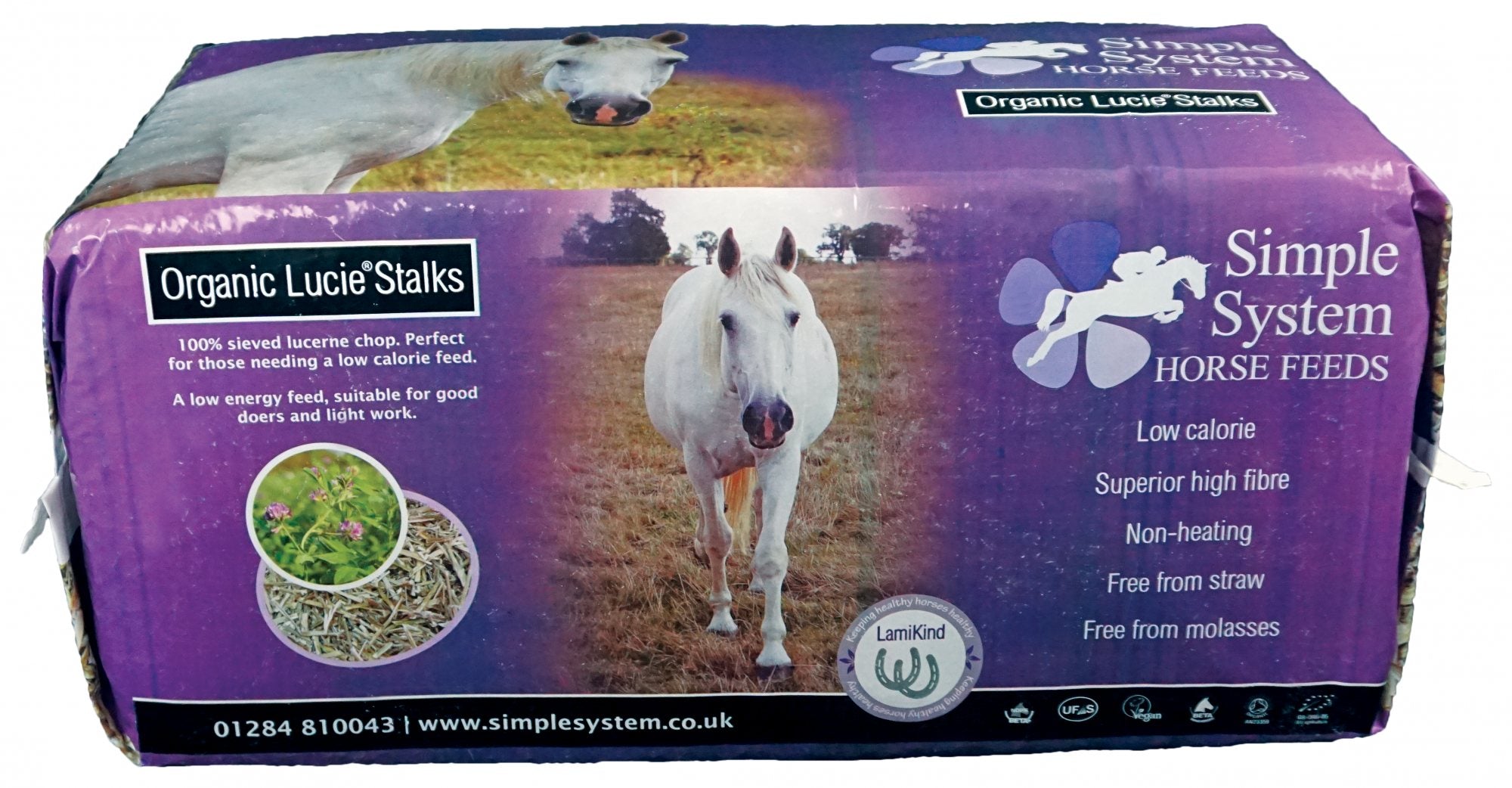 Simple System Organic Lucie Stalks Lucerne Chop - 12.5kg