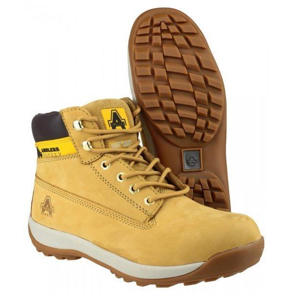 Amblers Safety Lace Up Boot Tan FS102