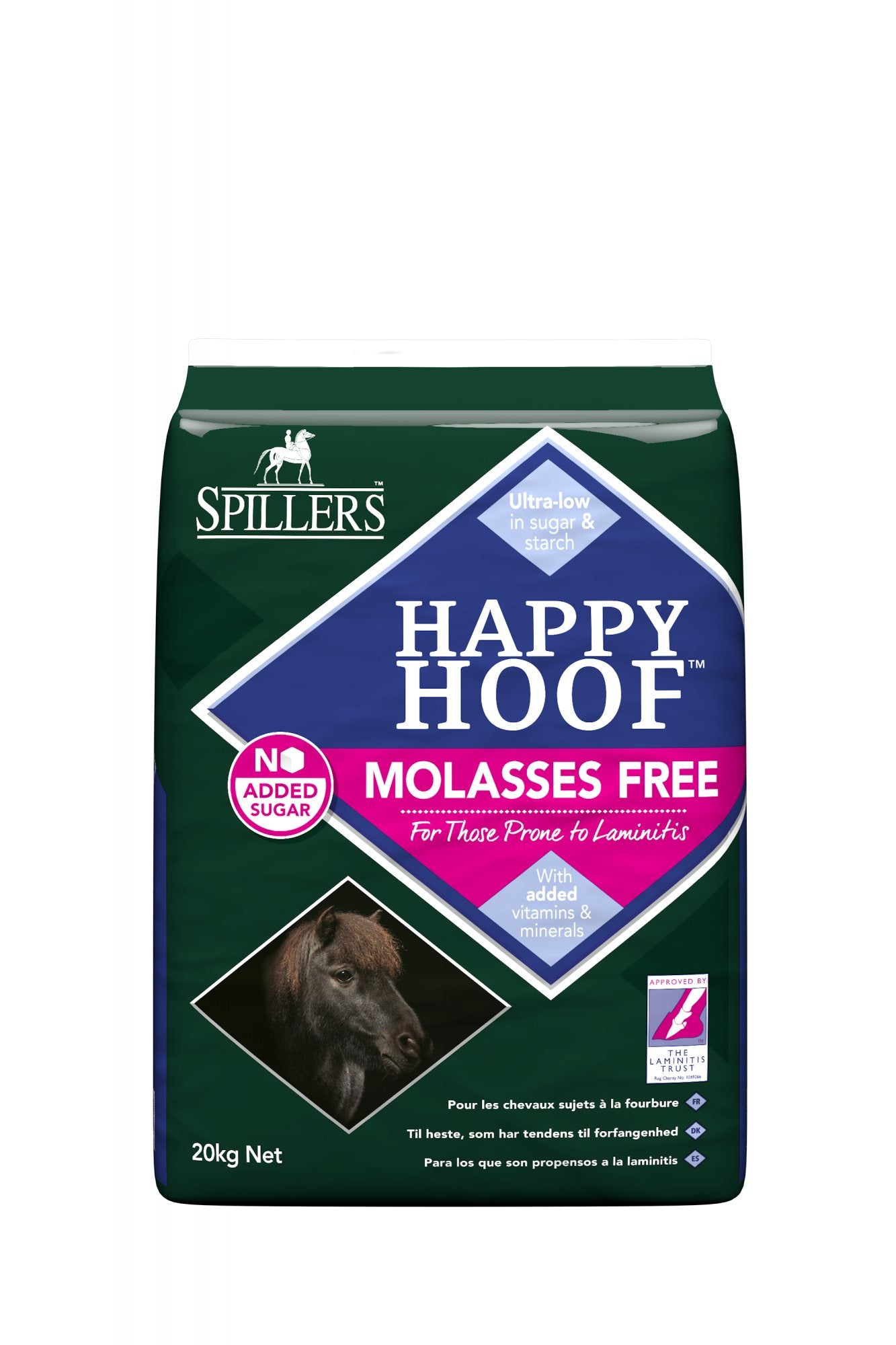 Spillers Happy Hoof Molasses Free - 20kg