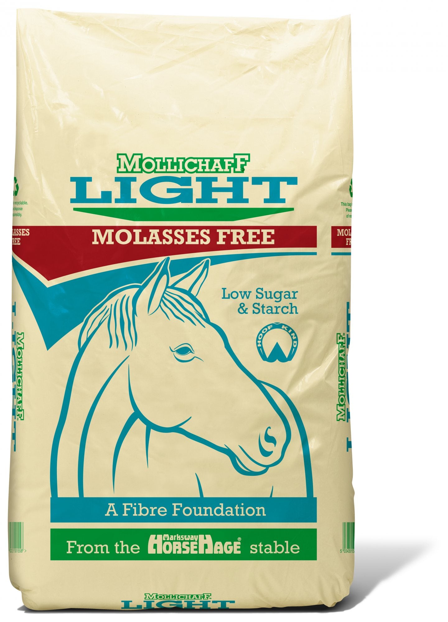Mollichaff Light Molasses Free - 12.5kg