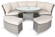 Monaco Stone Dining Modular Curved