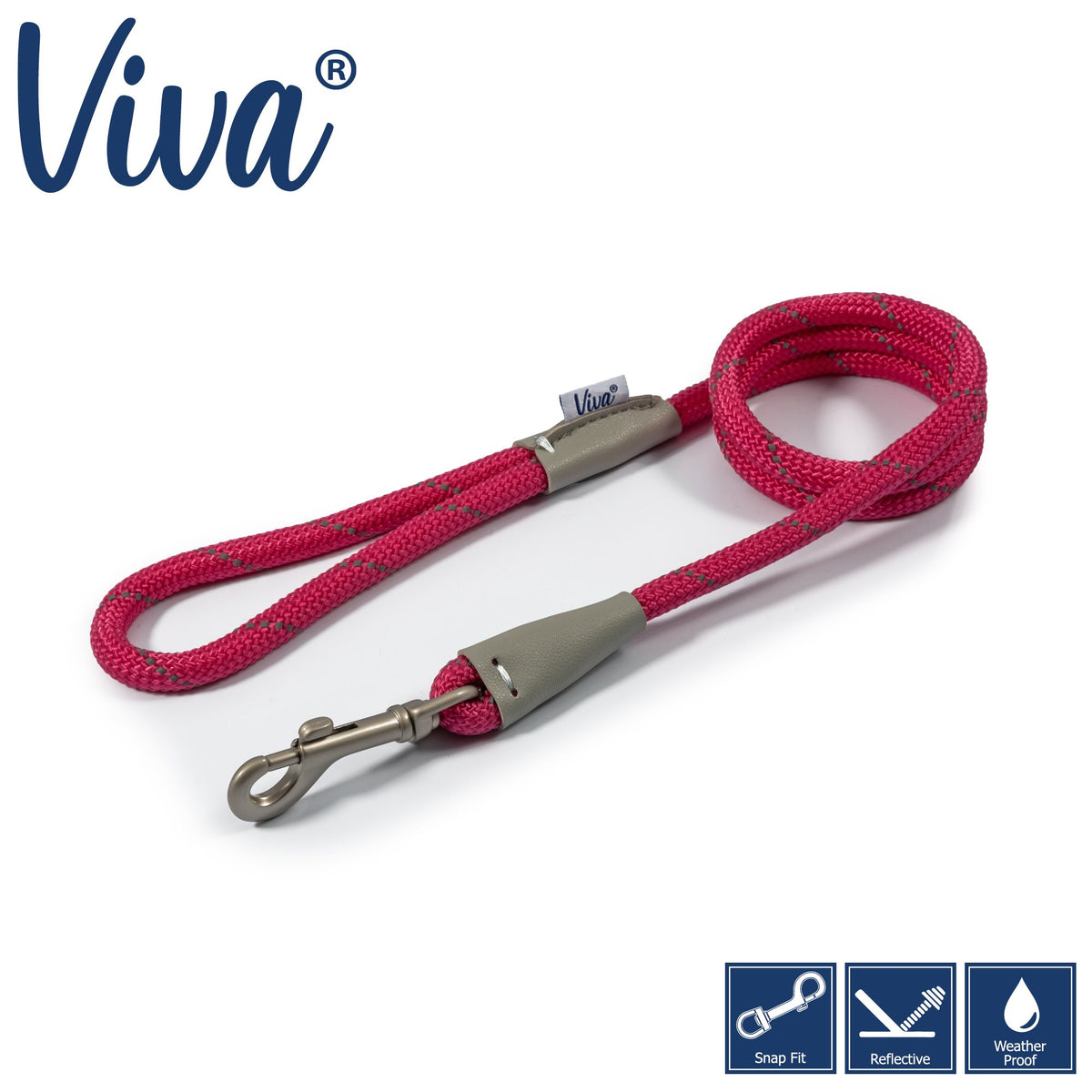 Ancol Rope Lead Reflective - 1.07m X 10mm
