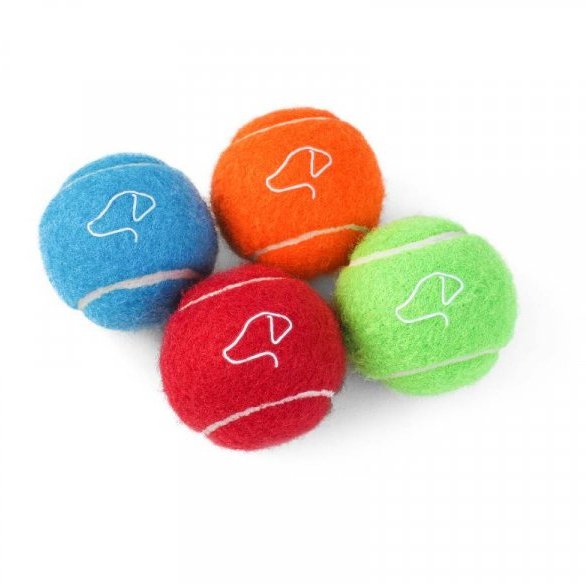 Zoon Pooch 5cm Tennis Balls - 4 Pack Mini