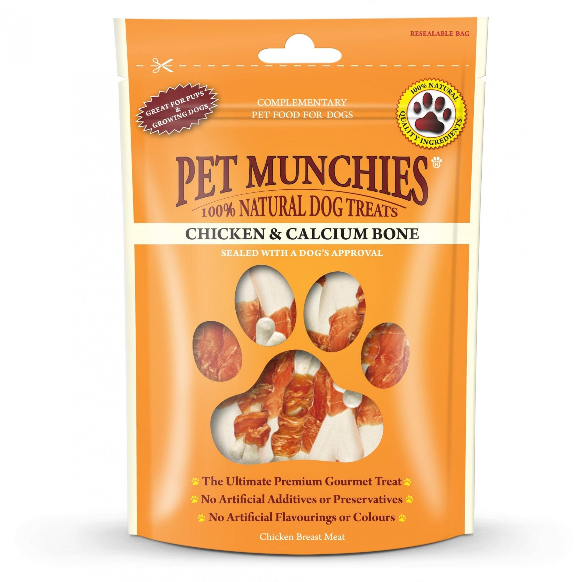 Pet Munchies Chicken & Calcium - 100g