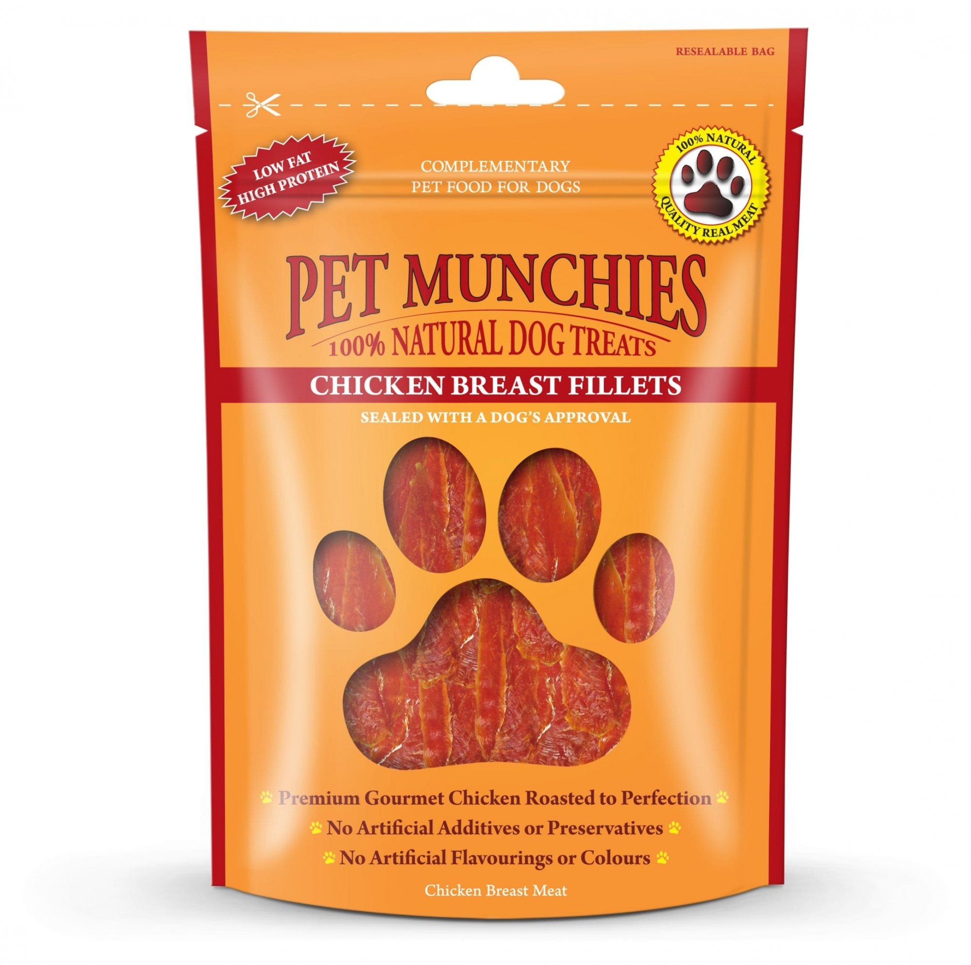 Pet Munchies Dog Treat Chicken Breast Fillets - 100g