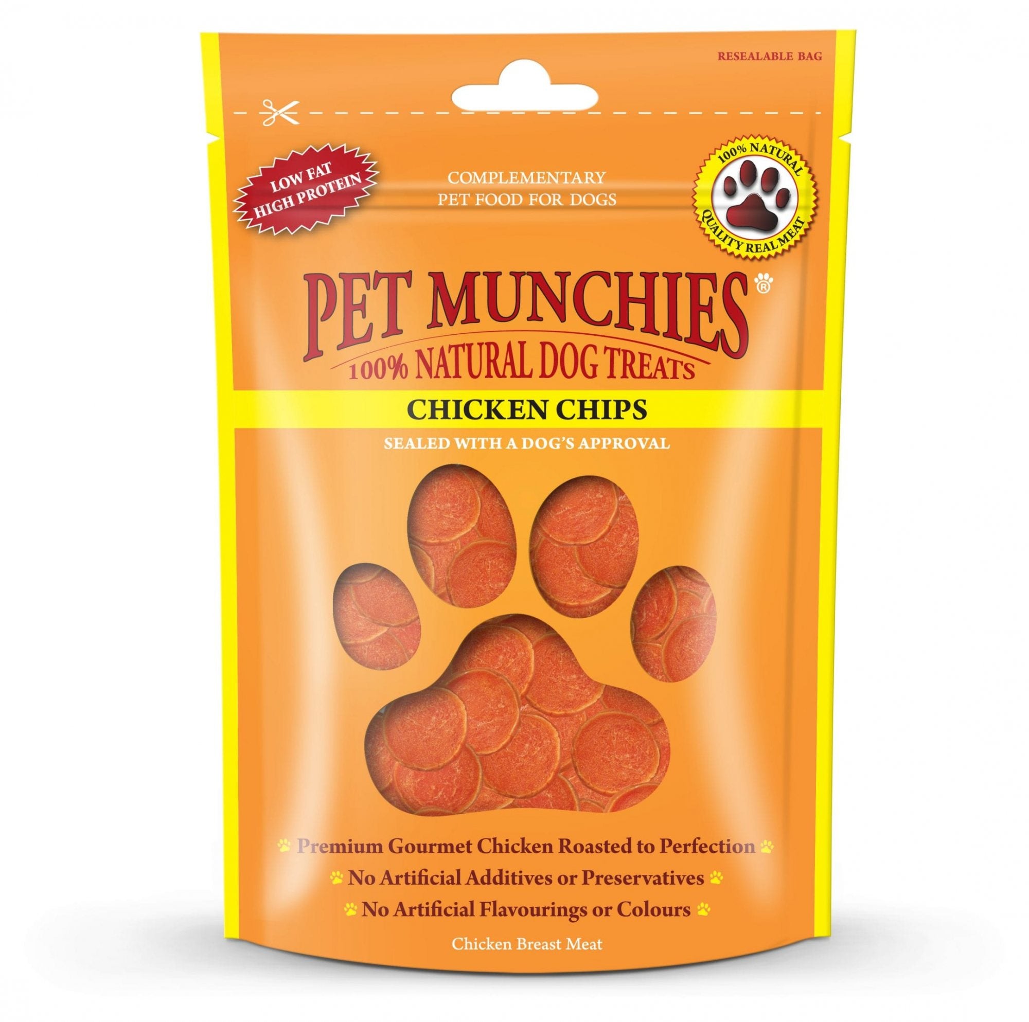 Pet Munchies Dog Treat Chicken Chips - 100g