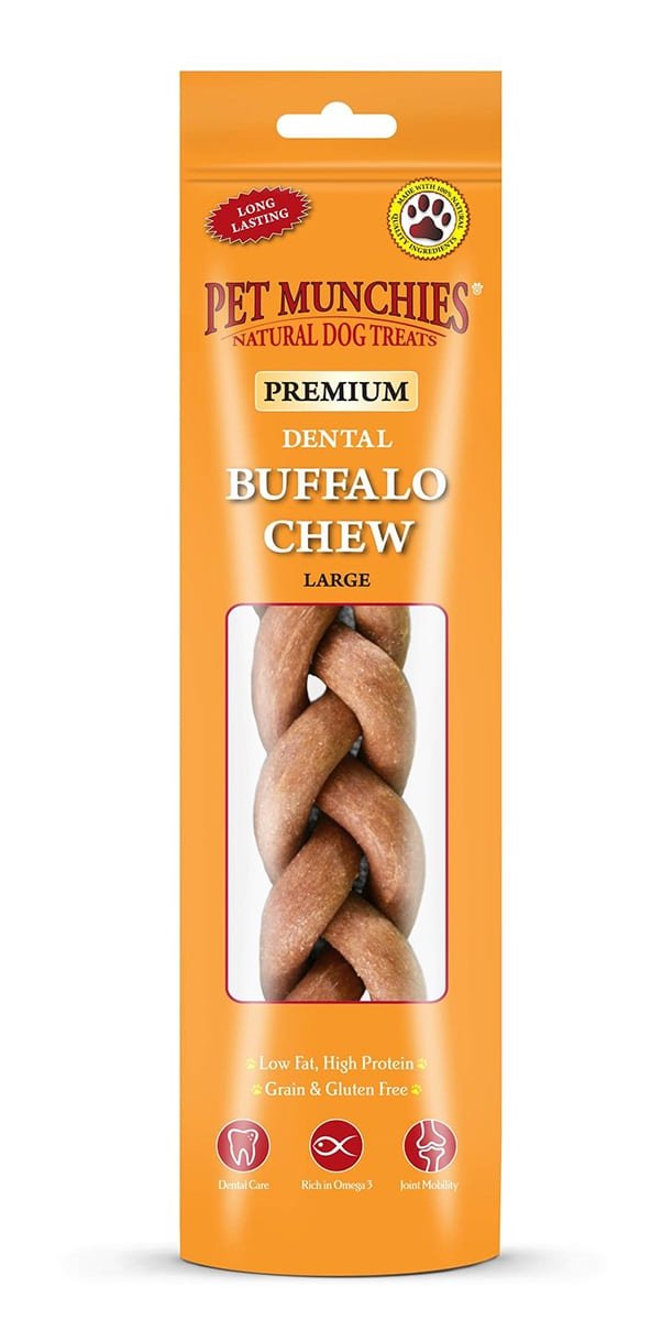 Pet Munchies Buffalo Dental Chew Large - 90g