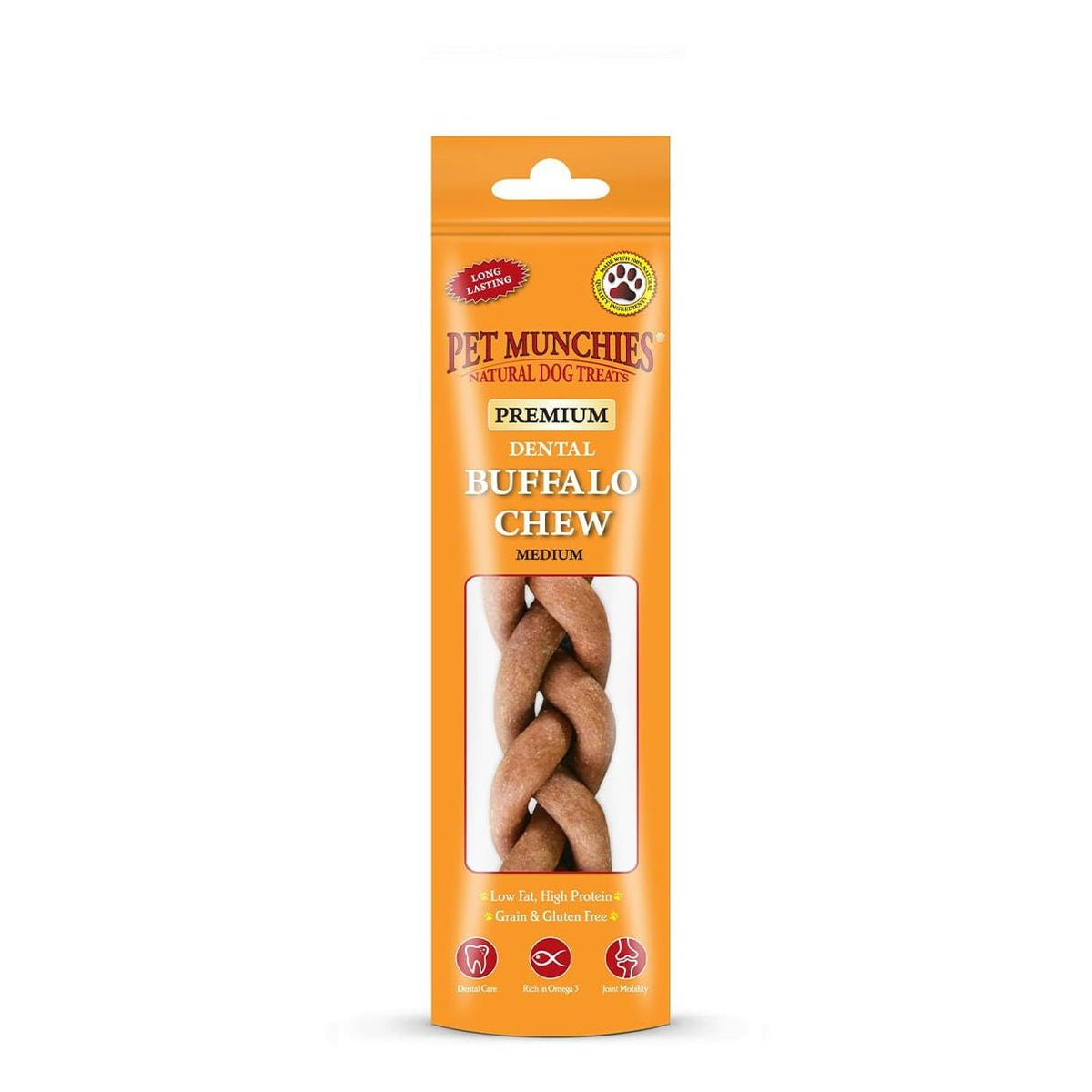 Pet Munchies Buffalo Dental Chew Medium - 55g