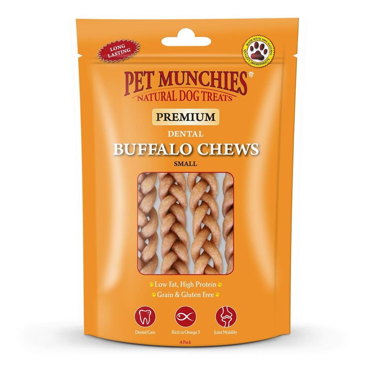 Pet Munchies Buffalo Dental Chew Small - 55g
