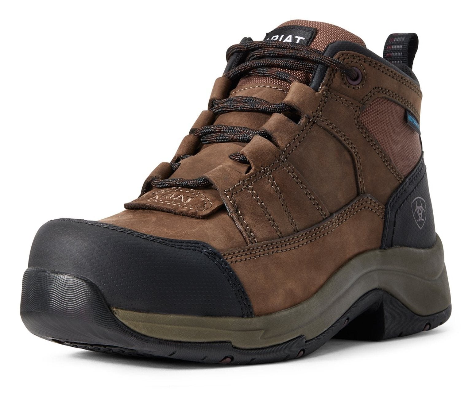 Ariat Ladies Telluride Work H20 Safety Boots Brown