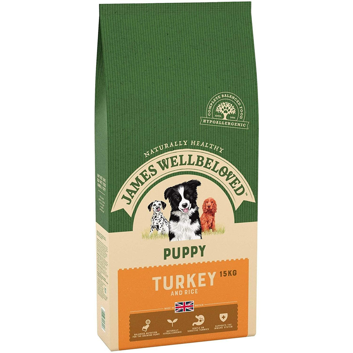 James Wellbeloved Puppy Turkey & Rice - 15kg