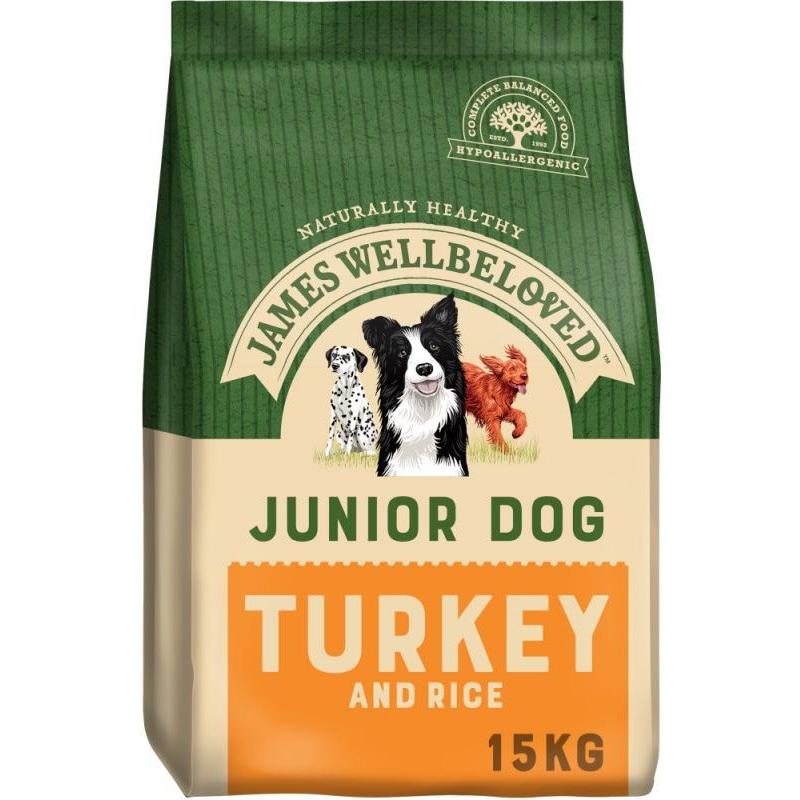 James Wellbeloved Junior Turkey & Rice - 15kg