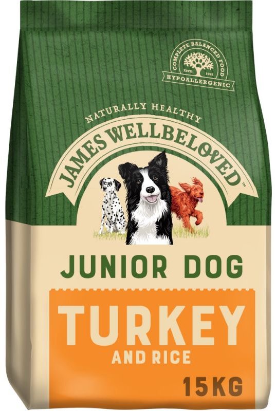 James Wellbeloved Junior Turkey & Rice - 15kg