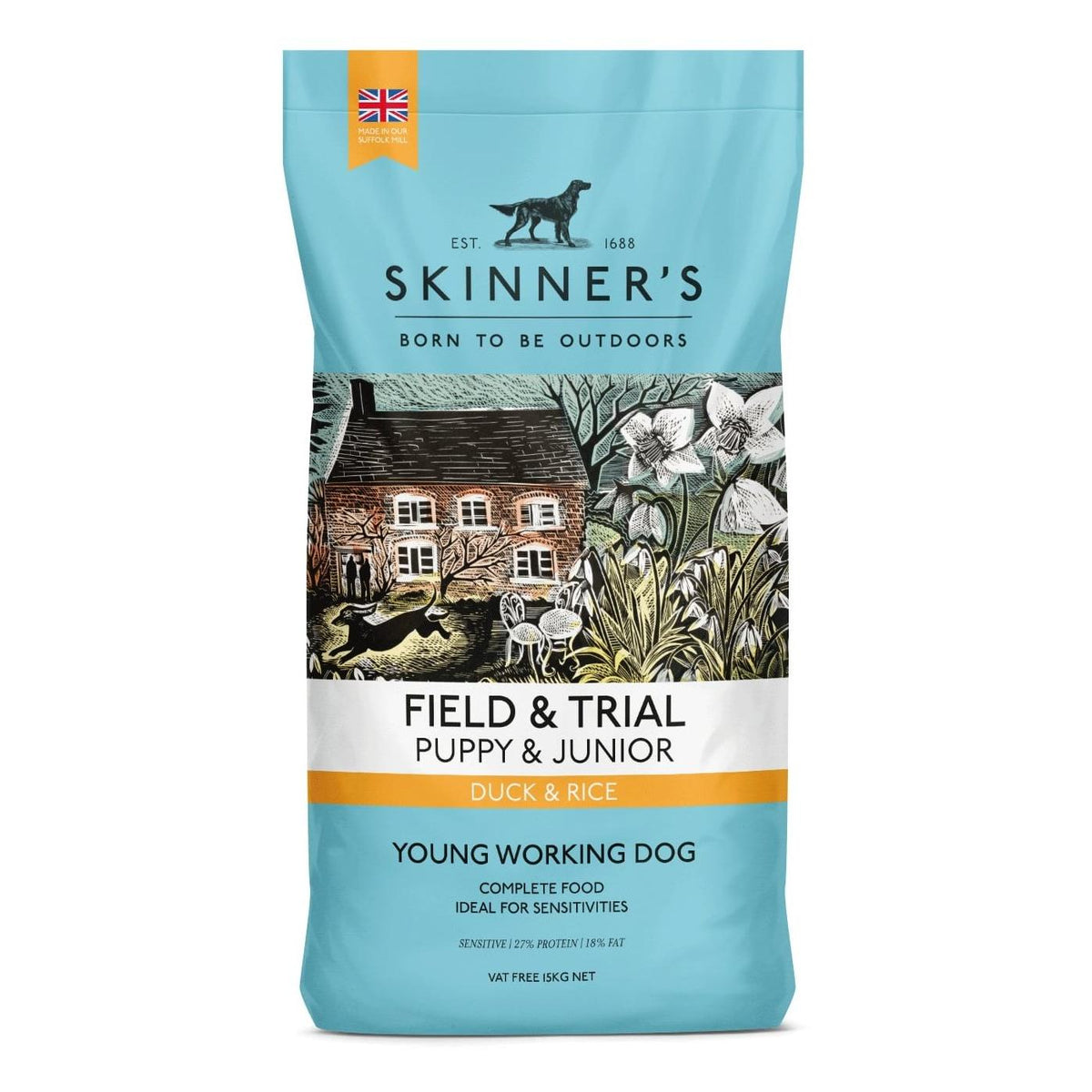Skinners Field & Trial Puppy/ Junior Duck - 15kg
