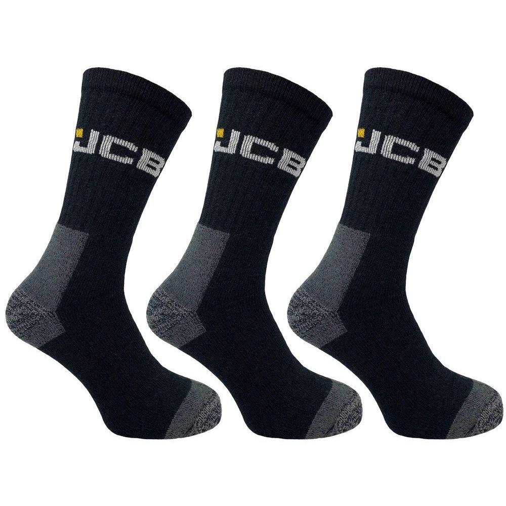 JCB Work Socks - 3pk
