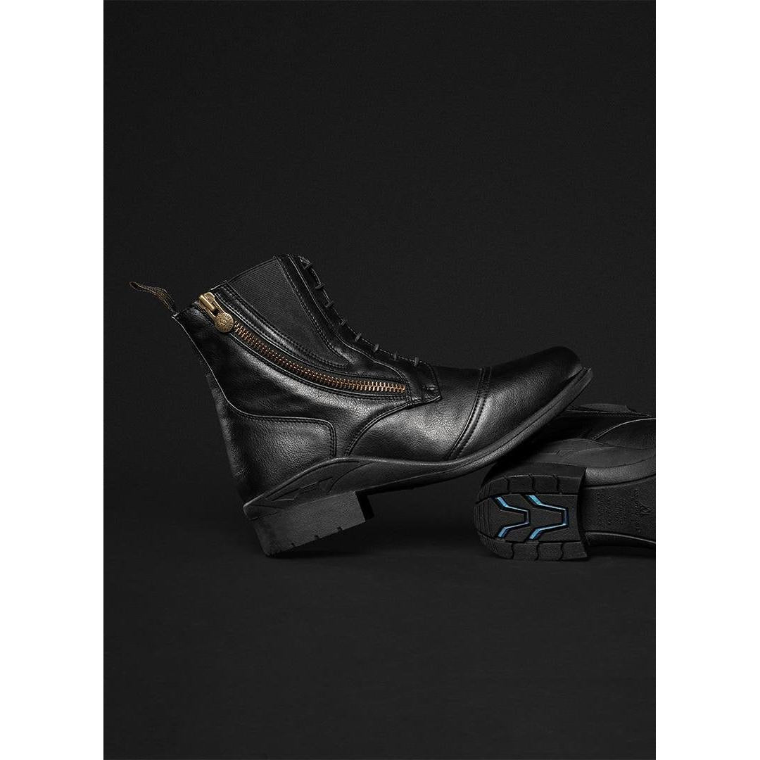 Mountain Horse Veganza Paddock Boot Short Side Zip Black