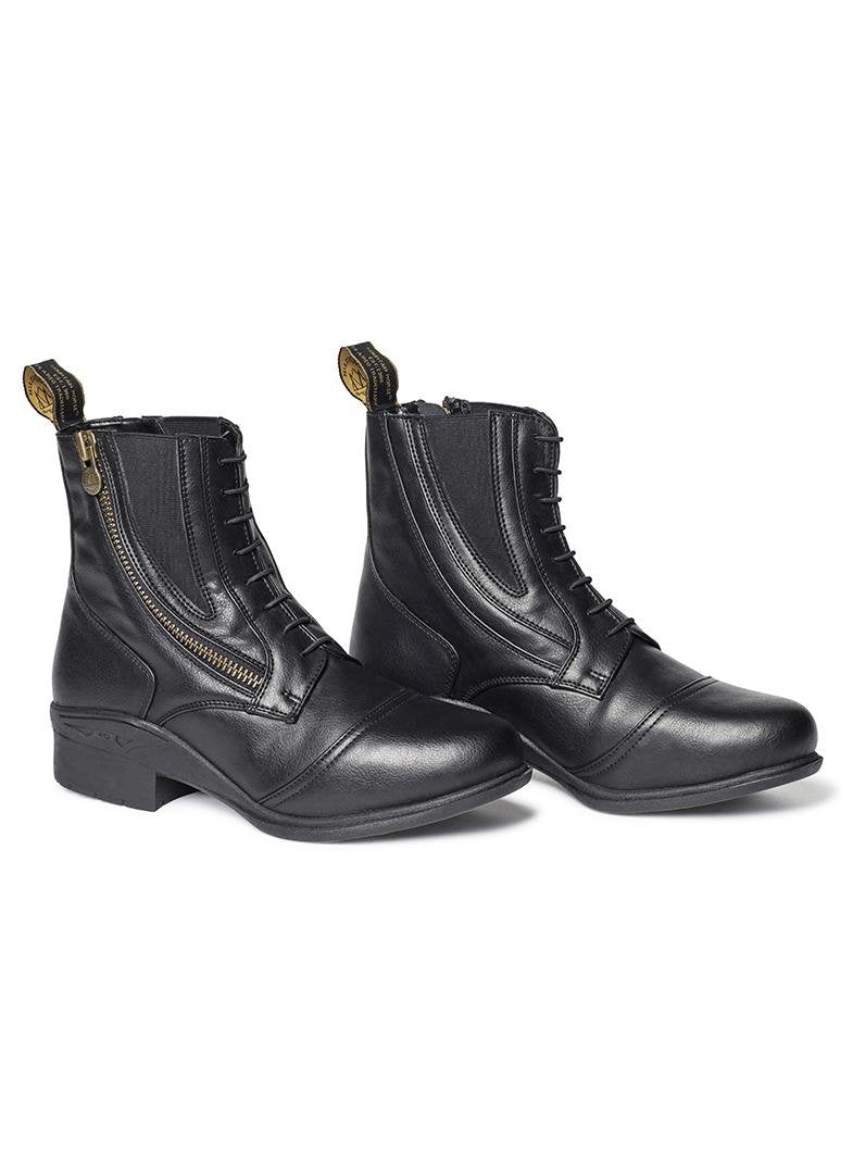 Mountain Horse Veganza Paddock Boot Short Side Zip Black