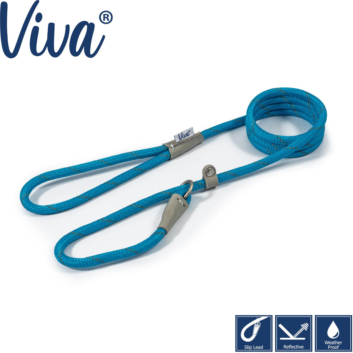Ancol Nylon Rope Slip Lead - 1.5m X 12mm