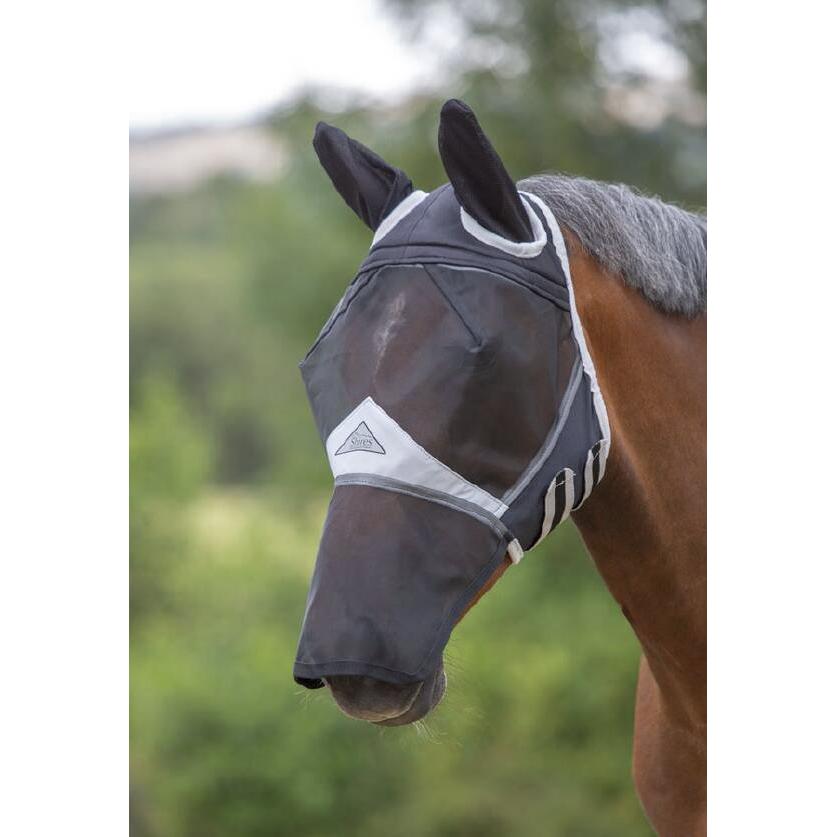 Shires Flyguard Pro Fine Mesh Fly Mask With Ears & Nose