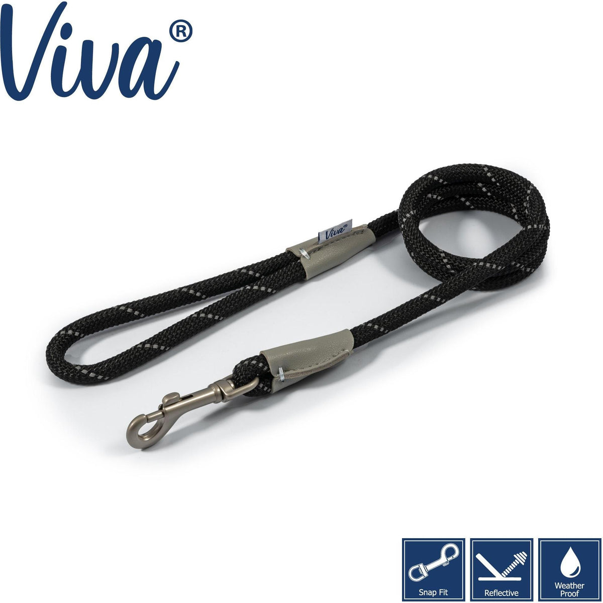 Ancol Rope Lead Reflective - 1.07m X 12mm