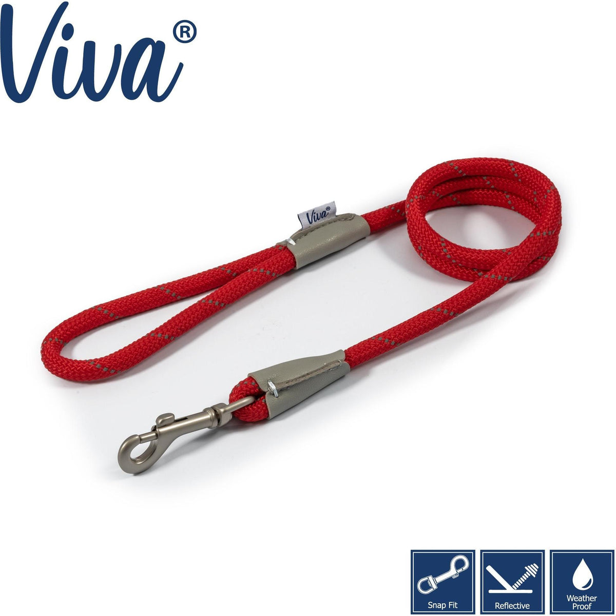 Ancol Rope Lead Reflective - 1.07m X 12mm