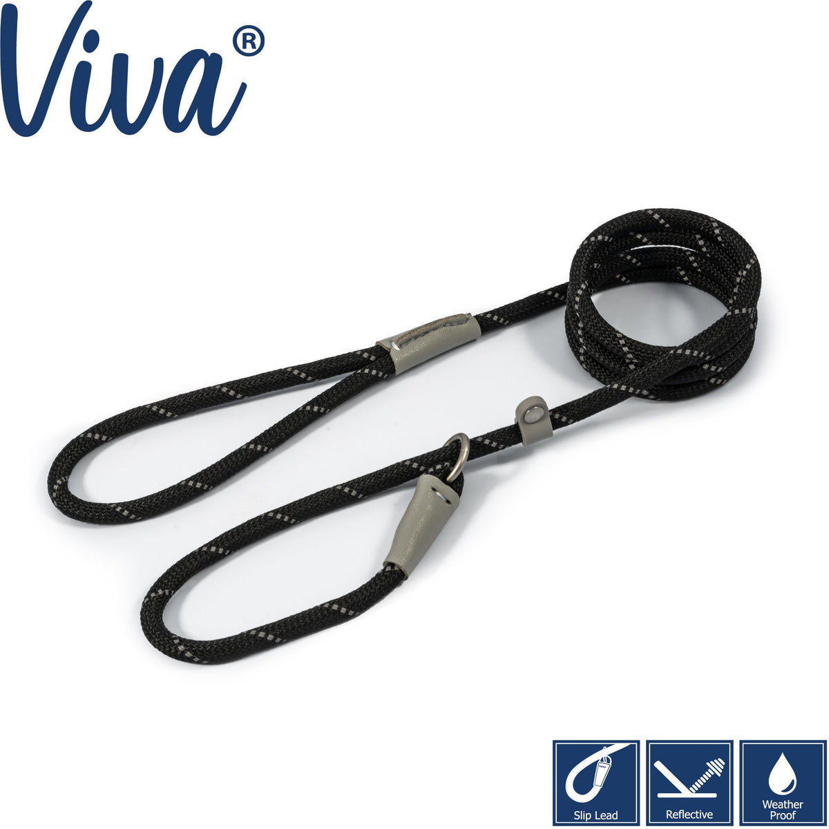 Ancol Nylon Rope Slip Lead - 122cm X 12mm