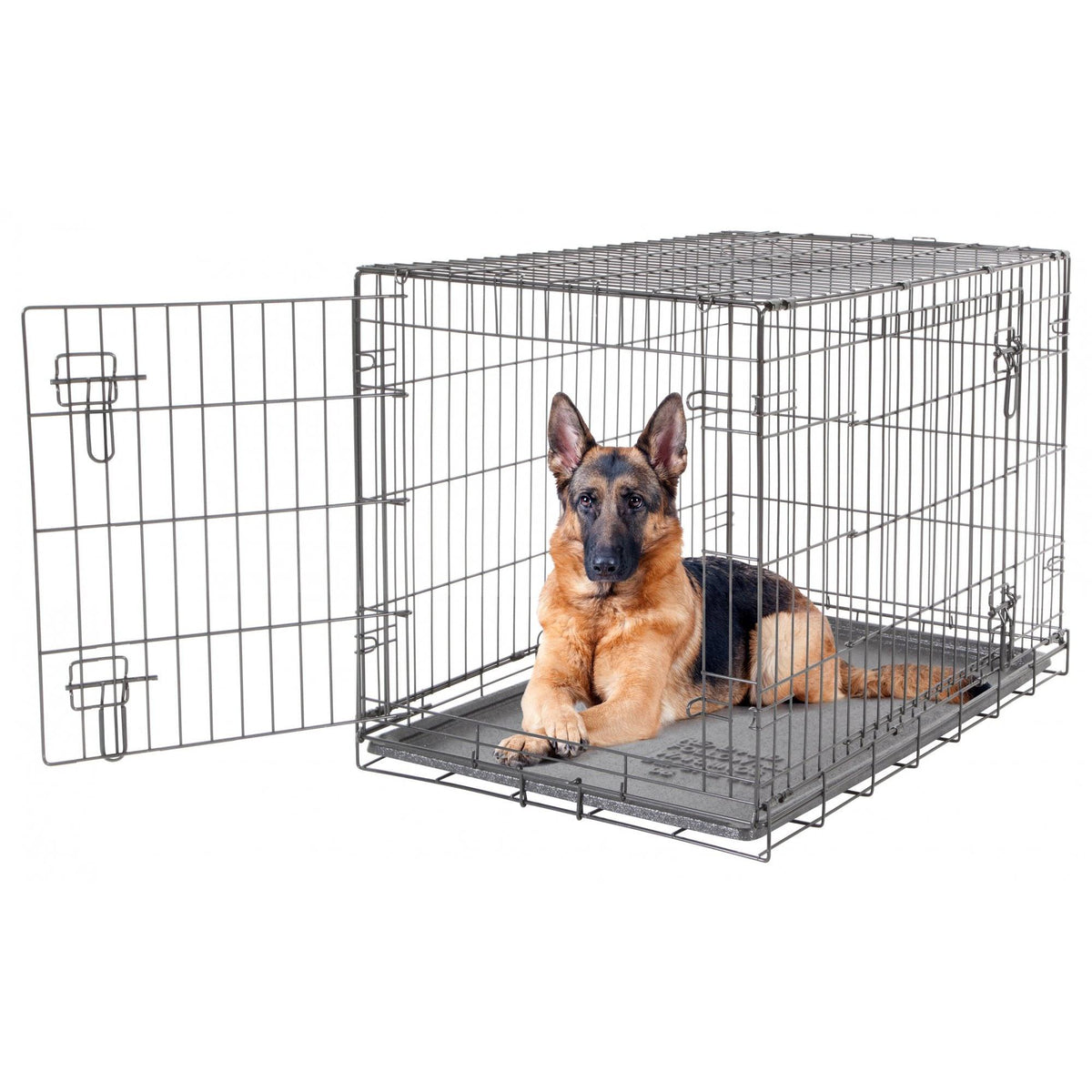 X Large 2 Door Dog Crate - 106.5 X 70 X 77cm