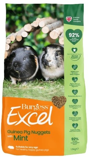 Burgess Guinea Pig Excel With Mint - 1.8kg