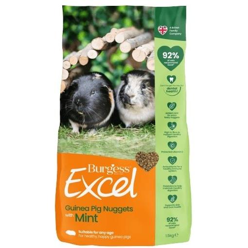 Burgess Guinea Pig Excel With Mint - 3kg