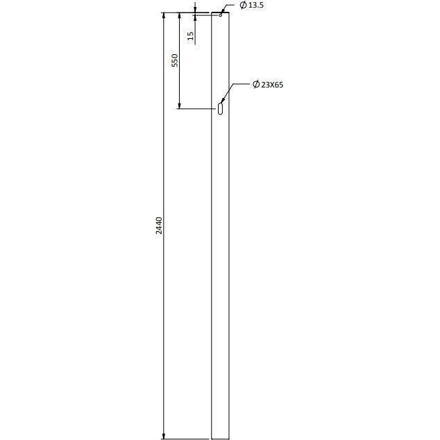 Slam Post To Suit 1525 Premier Gate - 100 X 100