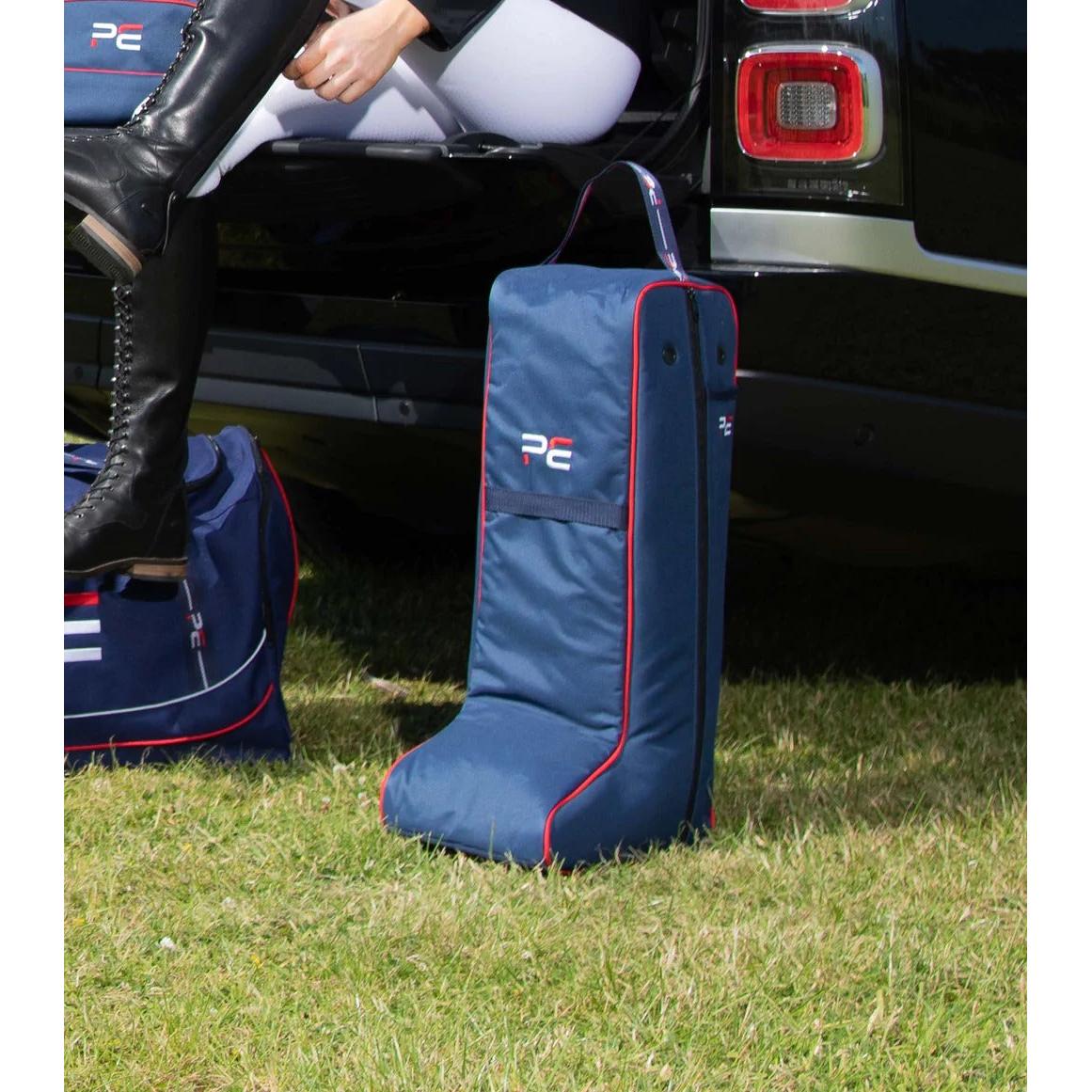 Premier Equine Tall Navy Boot Bag