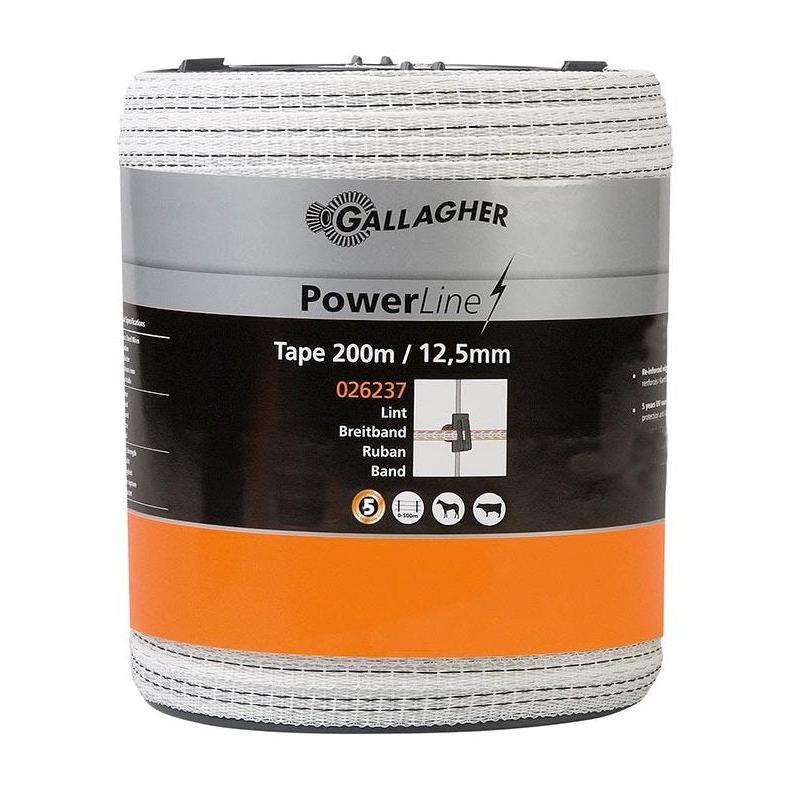 Gallagher Poly Tape 12.5mm 200m
