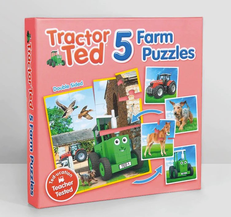 Tractor Ted 5 Farm Puzzle Lotto
