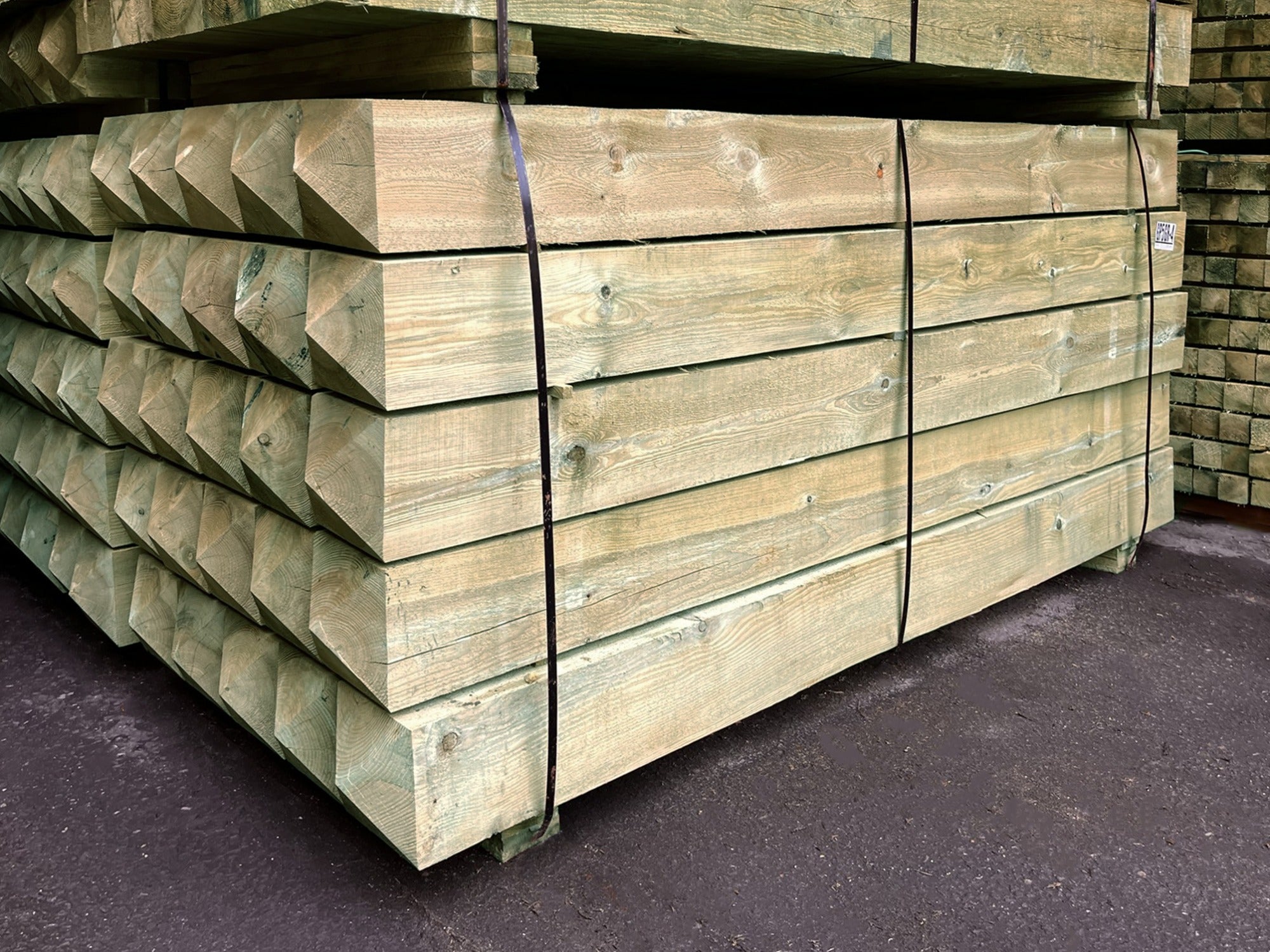 Treated Timber - 2.4m X 200mm X 200mm - Uc4 4 Way Tops