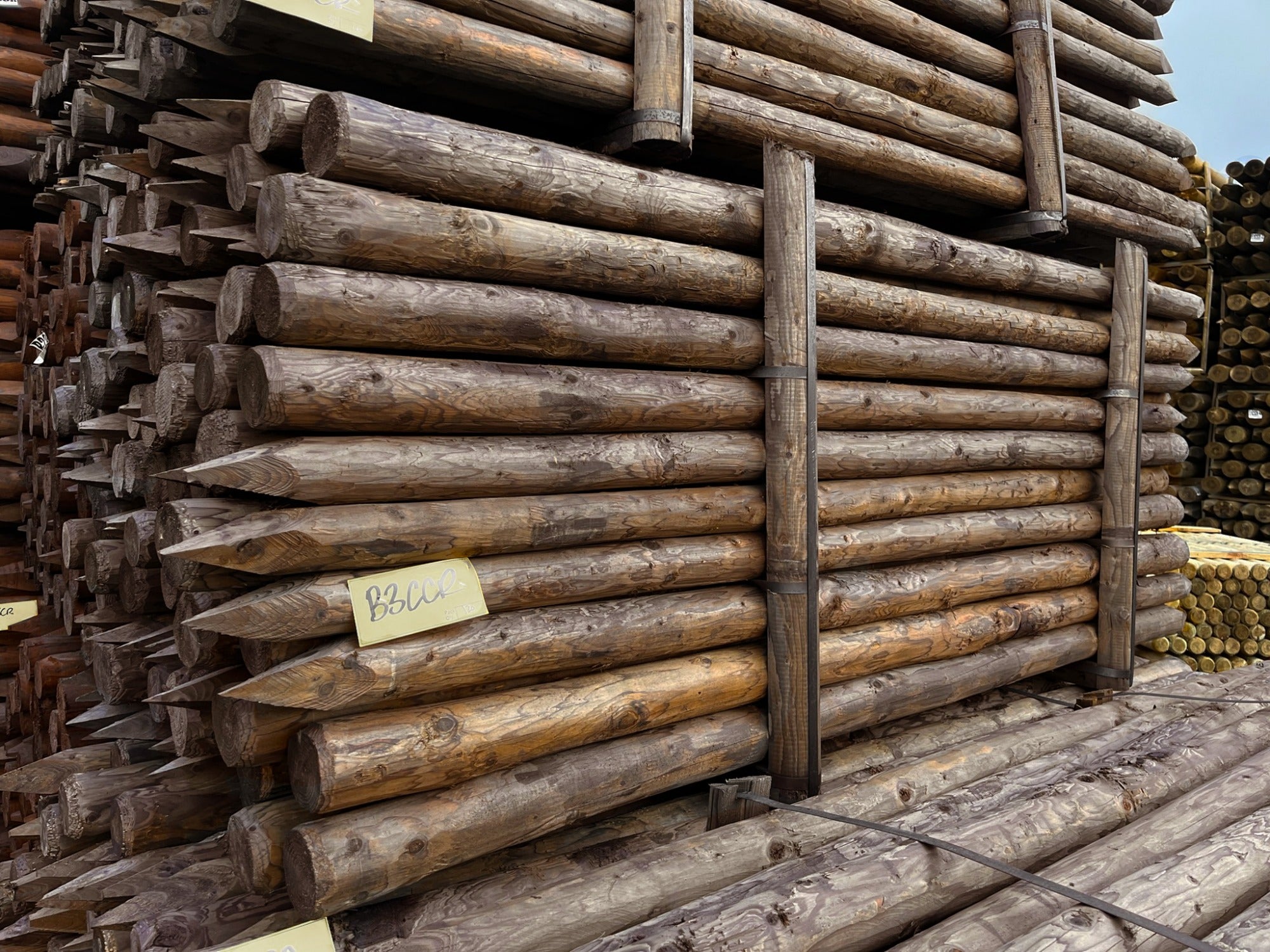 Treated Creosoted Strut - 2.4m 75-100mm