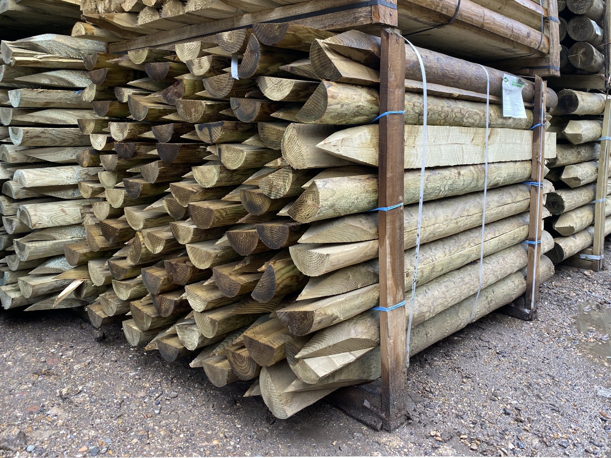 Treated Stake - 1.65m Split (half Round)