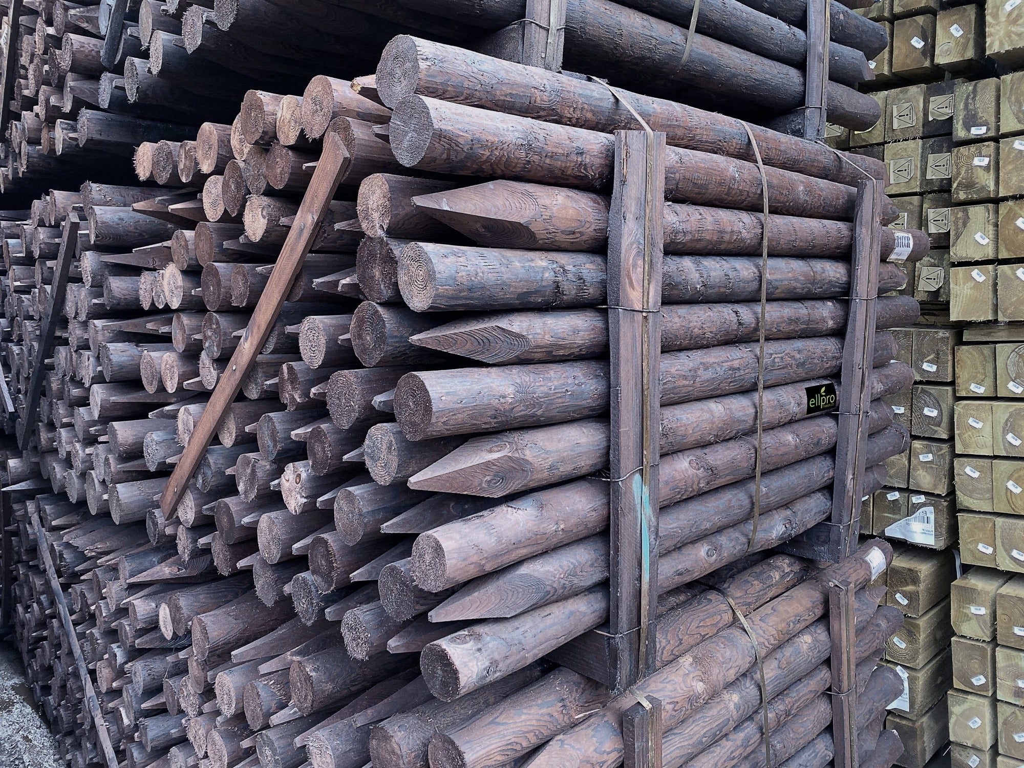 Treated Stake Creosoted - 1.65m X 75-100mm