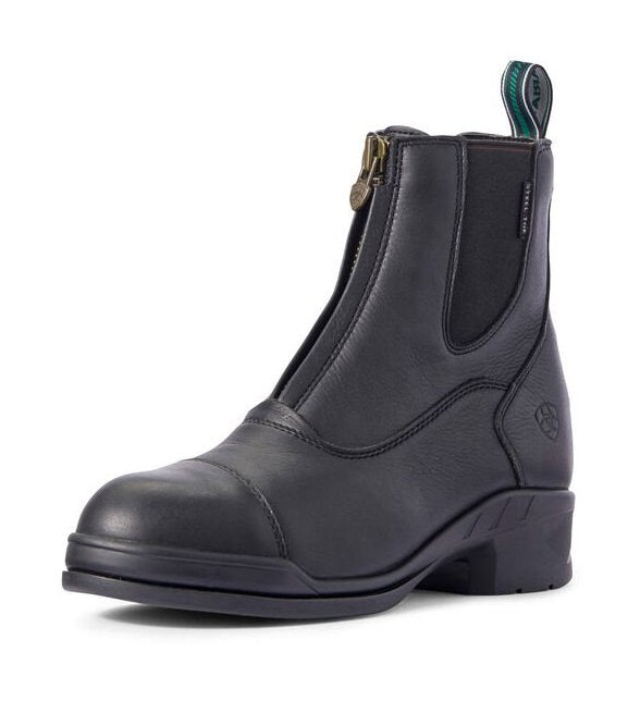 Ariat Heritage Iv Steel Toe Cap Zip Paddock Boots Black