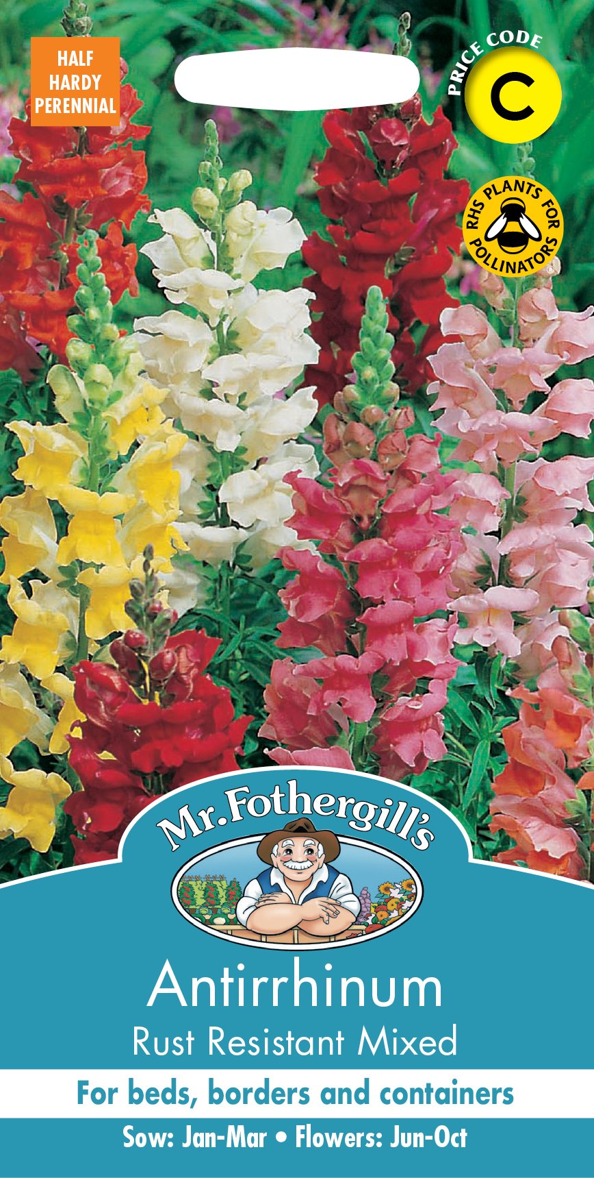 Fothergills Antirrhinum Rust Resistant Mixed