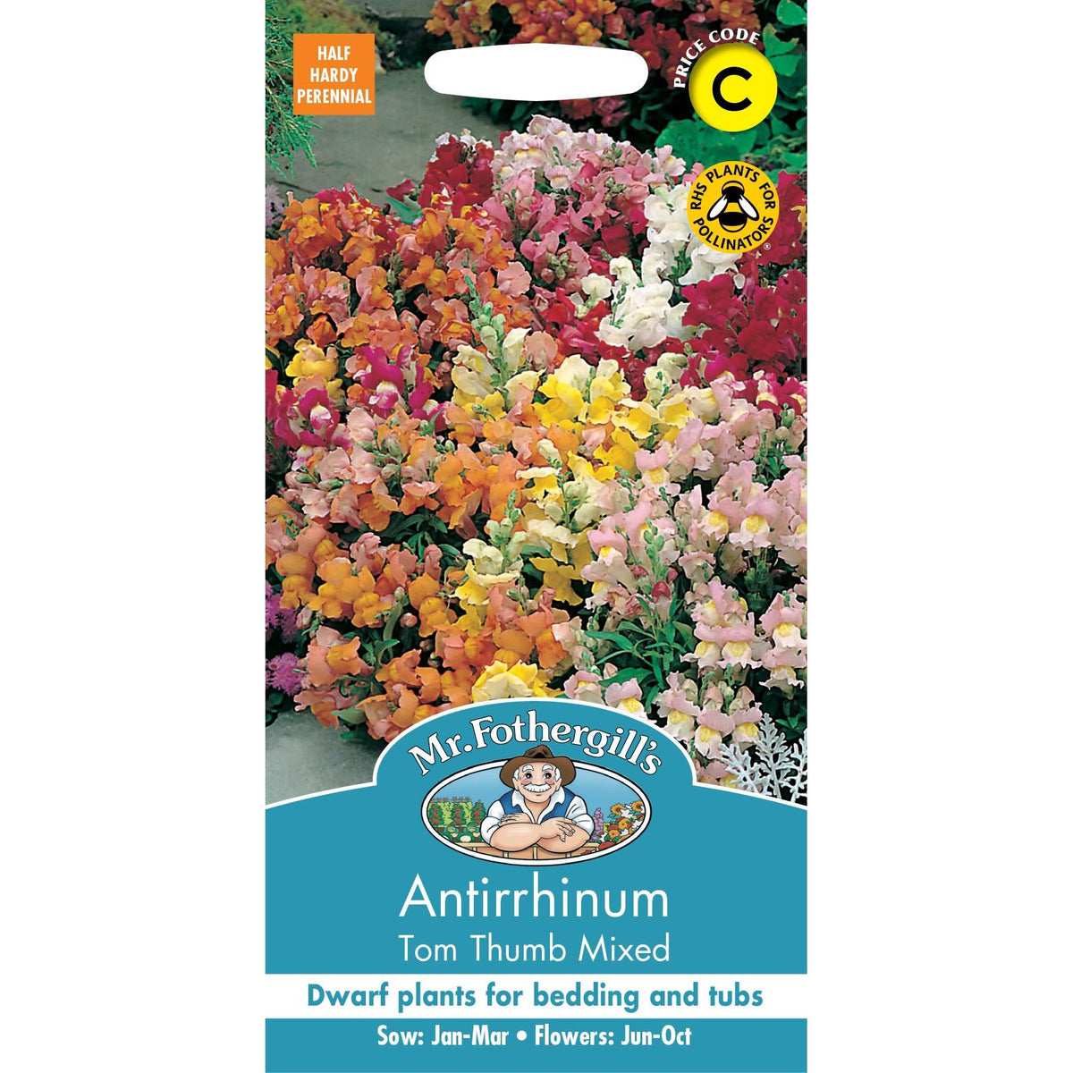 Fothergills Antirrhinum Tom Thumb Mixed