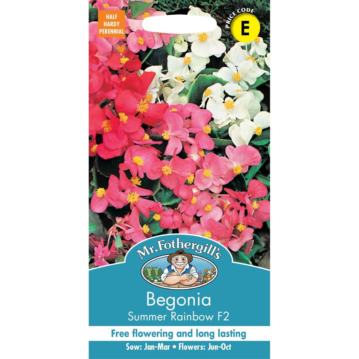 Fothergills Begonia Summer Rainbow F2