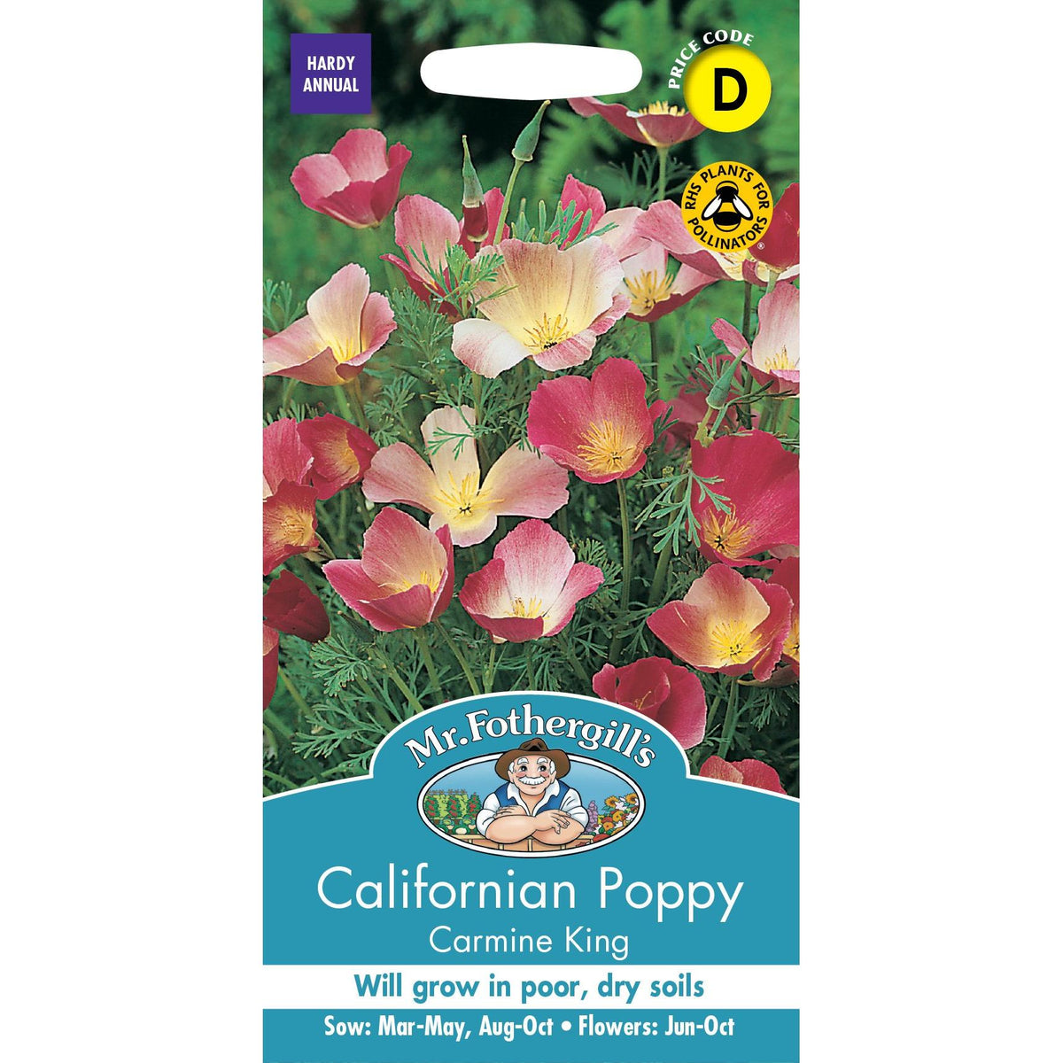 Fothergills Calif Poppy Carmine King