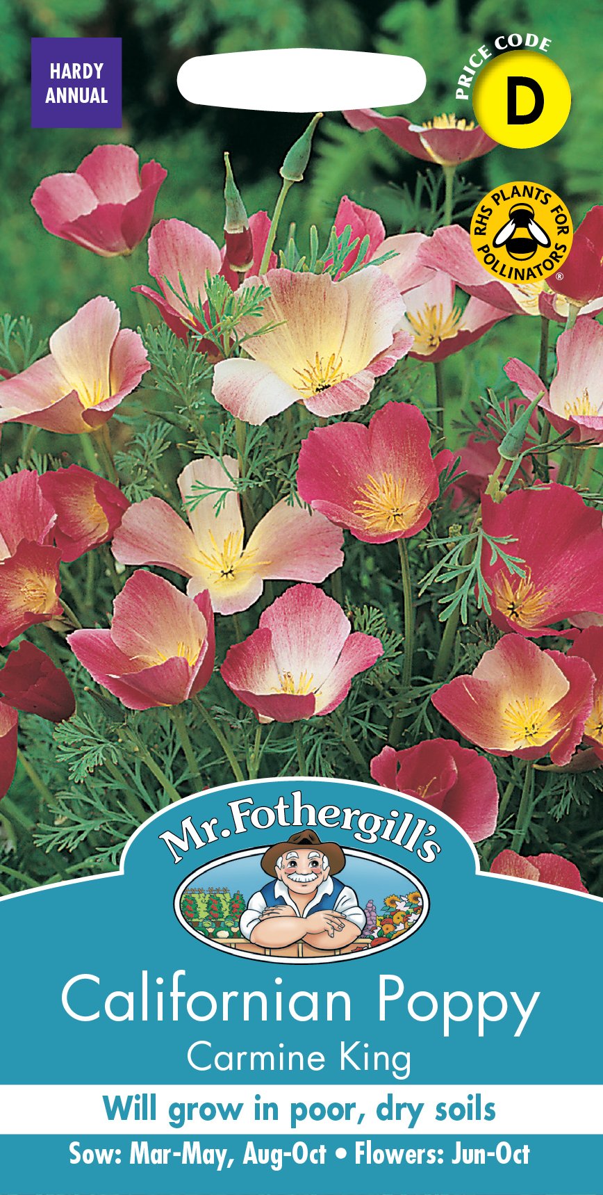 Fothergills Calif Poppy Carmine King