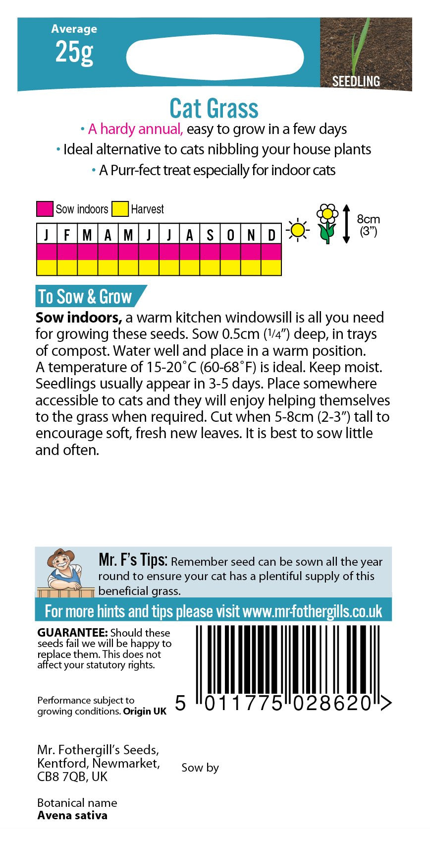 Fothergills Cat Grass Seed