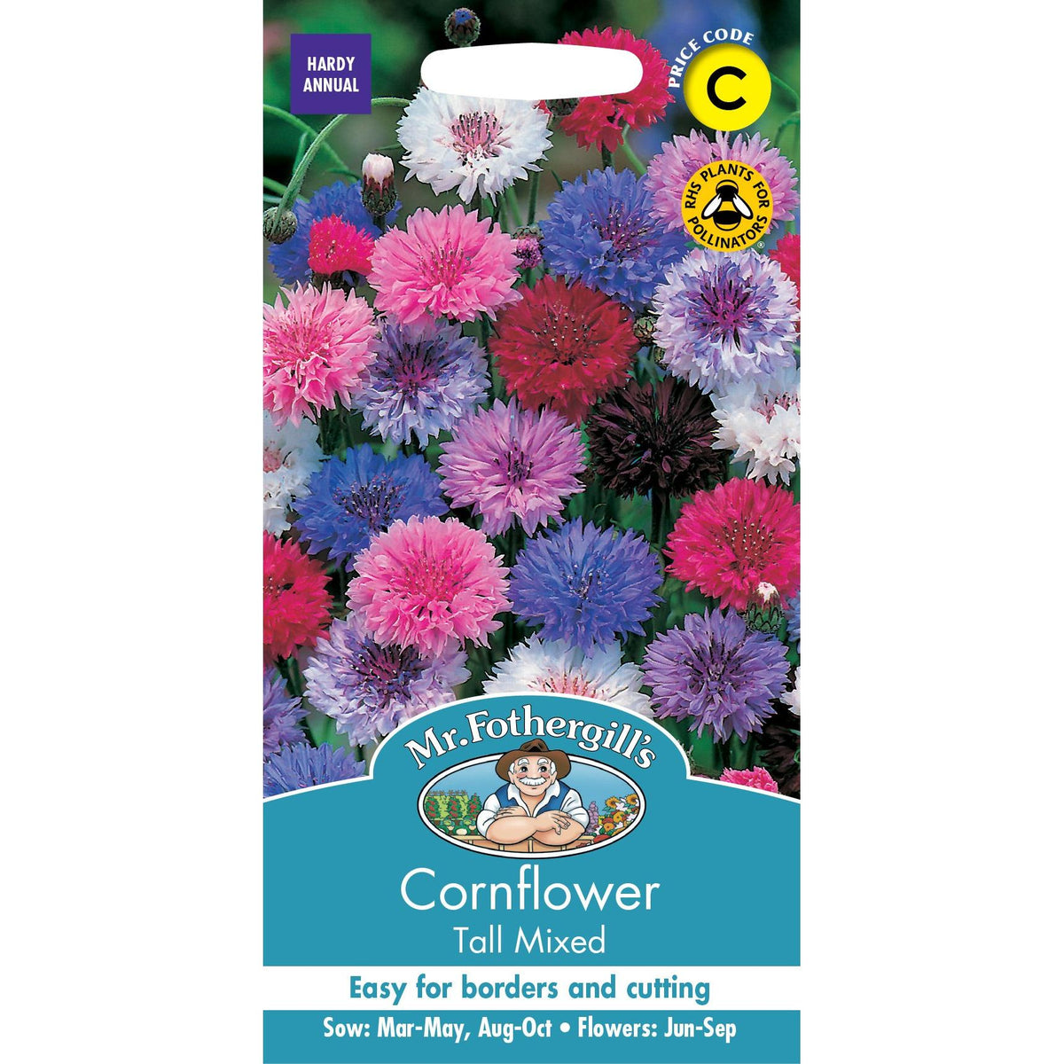Fothergills Cornflower Tall Mixed