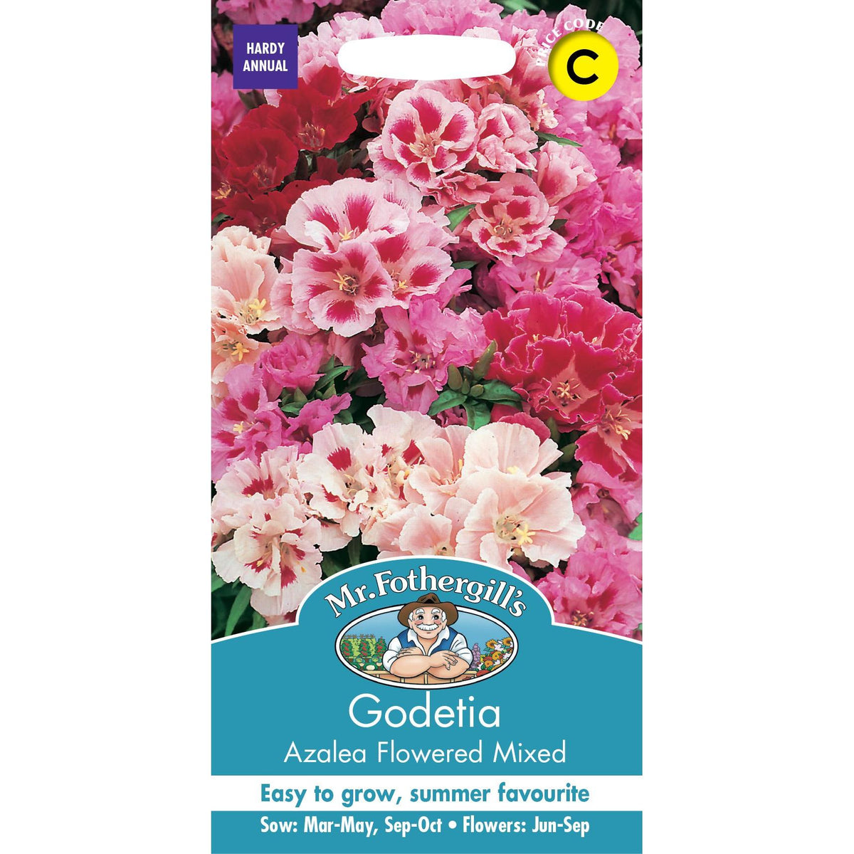 Fothergills Godetia Azalea Flowered Mix