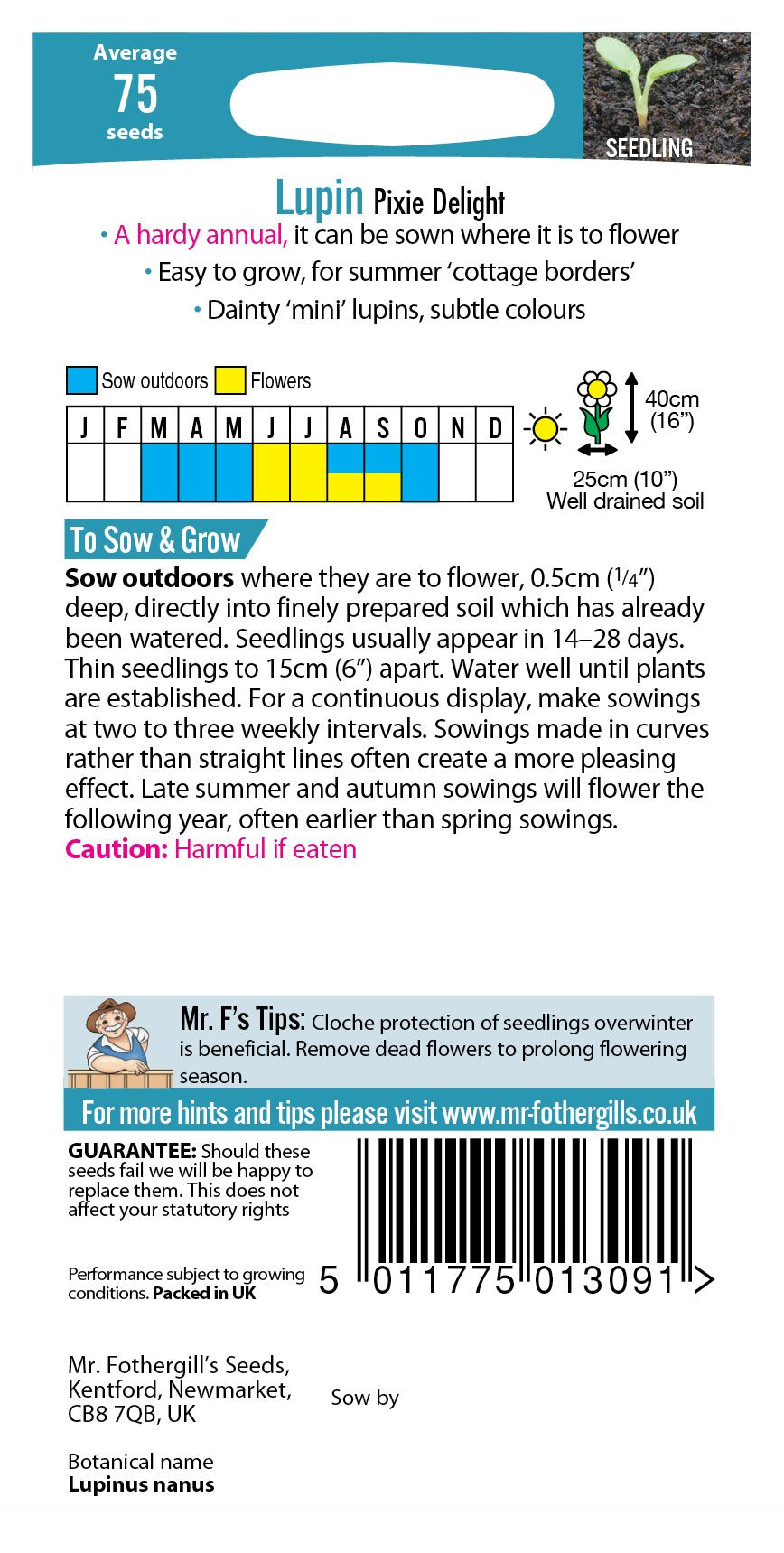Fothergills Lupin Pixie Delight