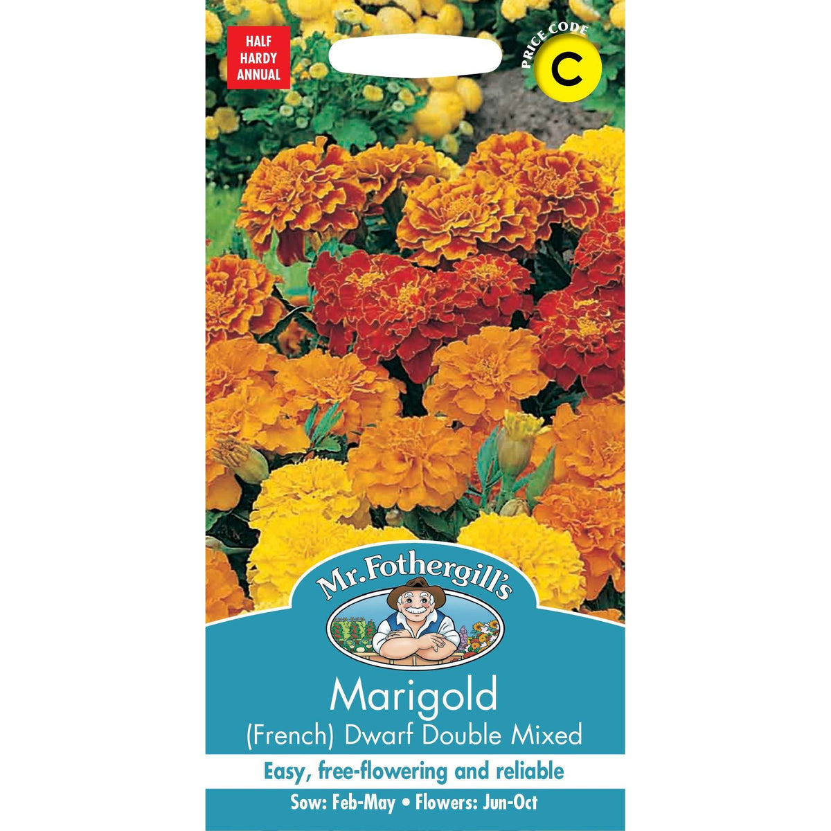 Fothergills Marigold French Dwarf Double Mix