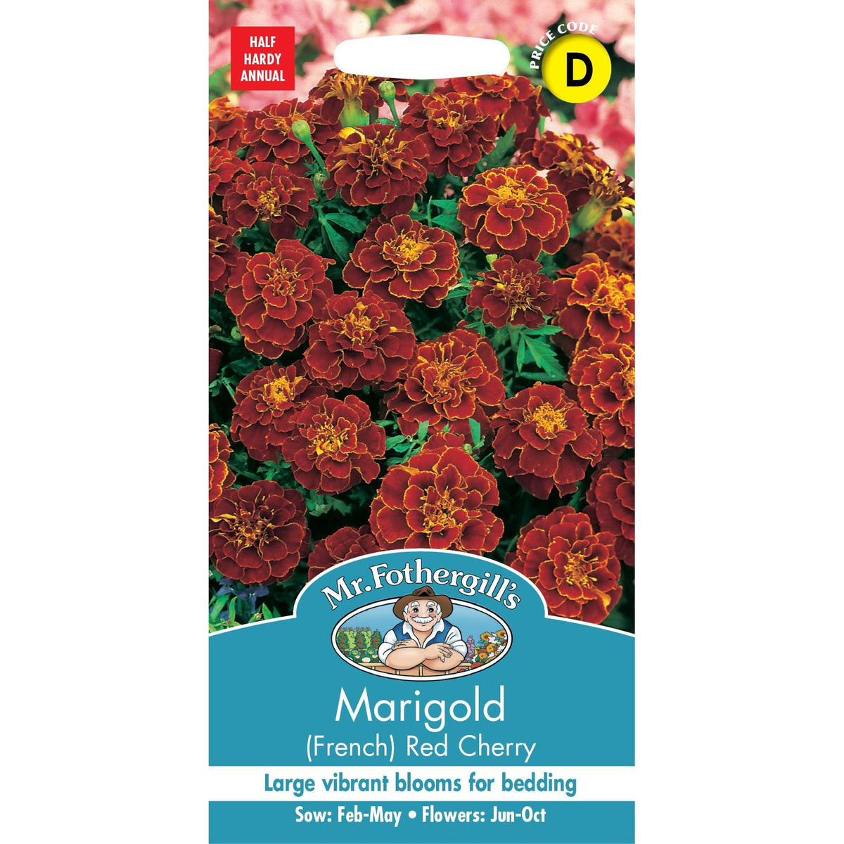 Fothergills Marigold French Red Cherry